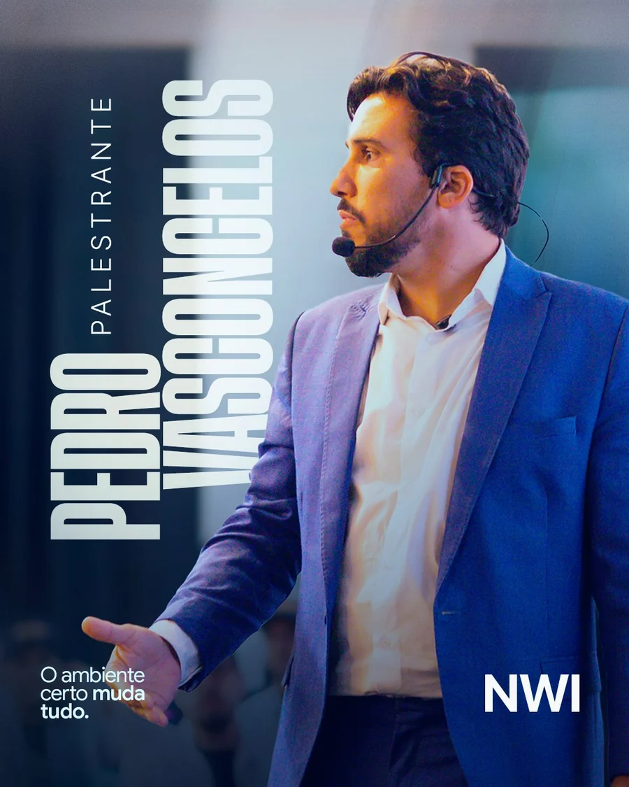 Pedro Vasconcelos, idealizador do NWI, durante uma palestra